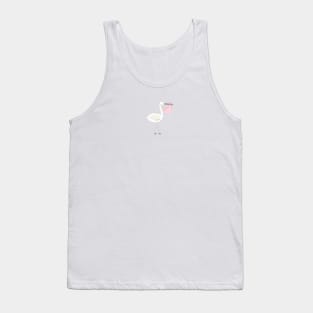 Baby girl with stork baby arrival Tank Top